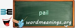 WordMeaning blackboard for pail